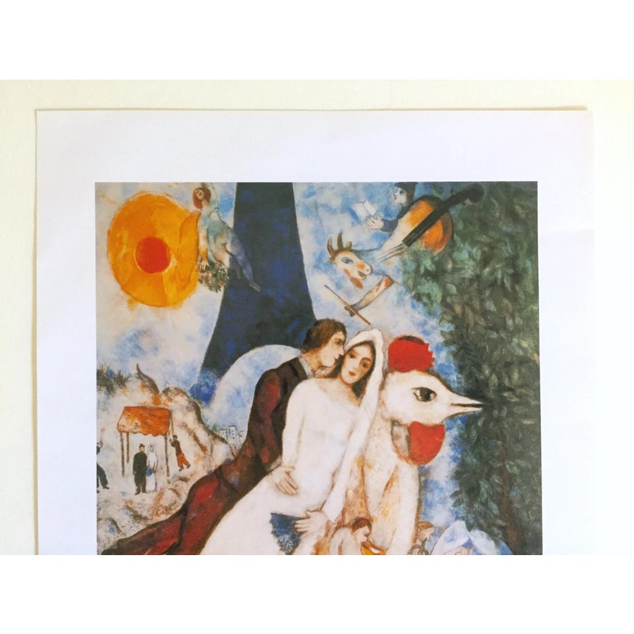 Marc Chagall Vintage 1997 Expressionist Lithograph Print 