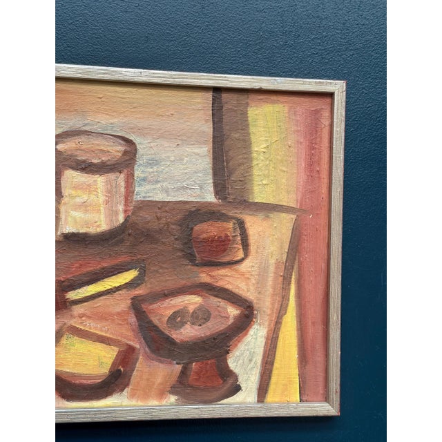 Mid 20th Century Bengt Delefors, Breakfast, 1950s, Oil on Canvas, Framed For Sale - Image 5 of 18
