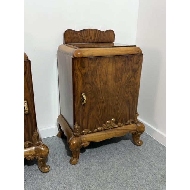1940s Italian Art Deco Bedside Tables, 1940, Set of 2 For Sale - Image 5 of 12