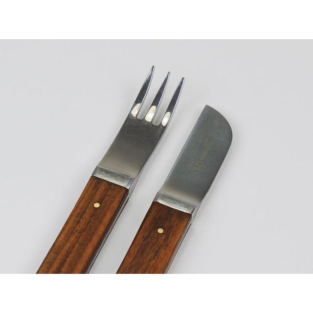 Wood Amboss Flatware Set by Oswald Haerdtl, Austria, 1958, Set of 12 For Sale - Image 7 of 14