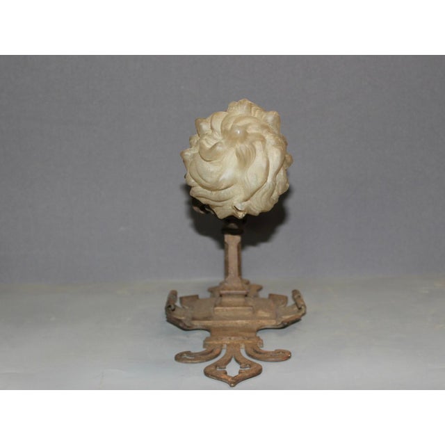 Goldenrod Gothic Wrought Iron Wall Sconces, 1890s, Set of 2 For Sale - Image 8 of 14