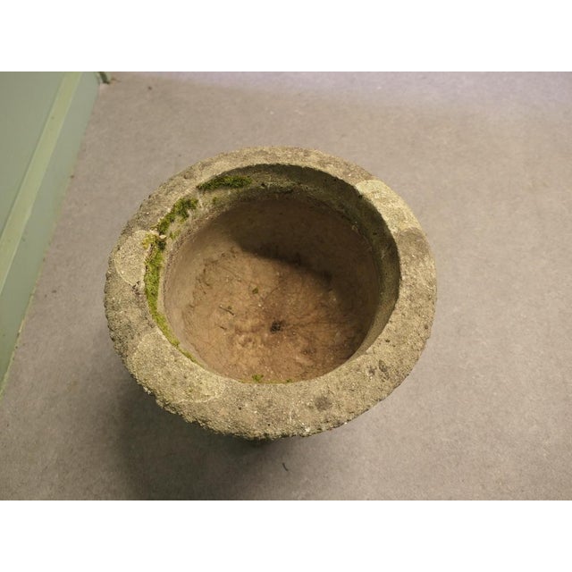 1920s Mid-Century Weathered Cast Stone Garden Planters, 1920s, Set of 2 For Sale - Image 5 of 8