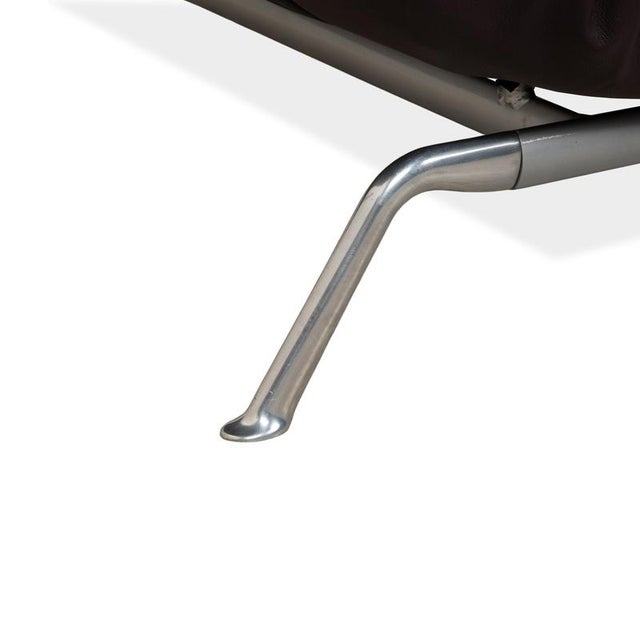 Purple Smala Three-Seater Sofa in Leather from Ligne Roset For Sale - Image 8 of 16