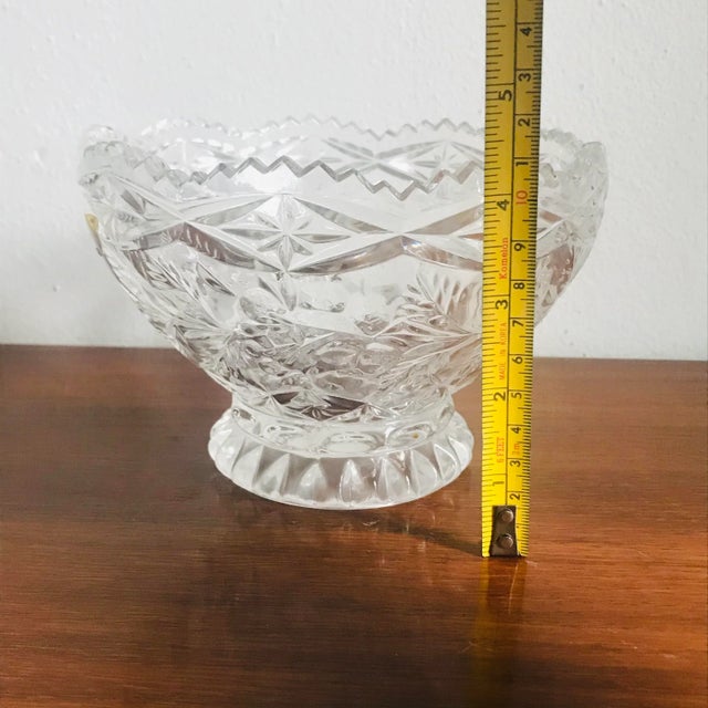 Vintage Cut Bleikristall Germany Lead Crystal Bowl For Sale - Image 4 of 6