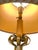 Orange 1950s Mid-Century Modern Florentine Style Wrought Iron Floor Lamp & Wood Side Table For Sale - Image 8 of 12