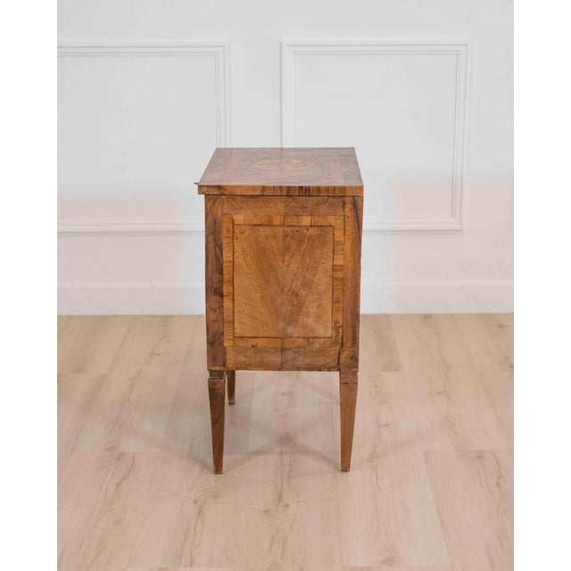 French 19th Century Walnut Bedside Table/nightstand, Louis XVI Style For Sale - Image 3 of 11