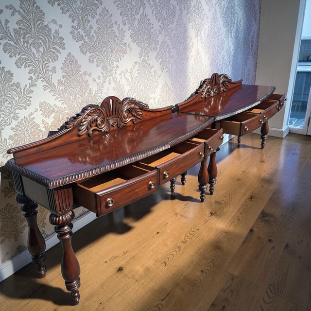 English Pair of Tommy Bahama Home by Lexington Console Tables For Sale - Image 3 of 10