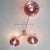Mid-Century Modern Trio Satin Brass Amethyst Bubbles Glass Flush Mount by Fabio Ltd For Sale - Image 3 of 9