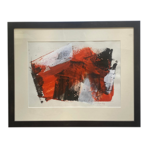 Aaron Levy Abstract Expressionist Oil 1963