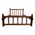 Vintage Full Size Mission Arts and Crafts Rustic Style Slat Bed For Sale