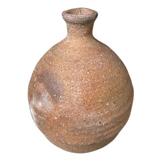 Ikebana Vase in Traditional Stoneware by Yoshio, 1950s For Sale