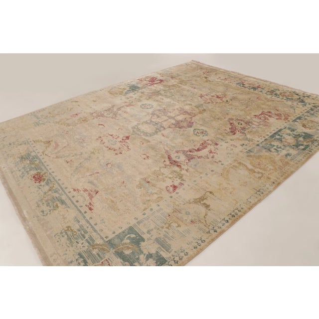 Hand-knotted in premium natural silk, this 10x12 modern rug is a breathtaking addition to Rug & Kilim’s Modern Classics...