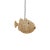 Modern Wicker Blowfish Small Pendant For Sale - Image 3 of 3