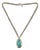 1980s Vintage Southwestern Americana Peyote Bird Turquoise & 4-Strand Sterling Pendant Necklace - 22” For Sale