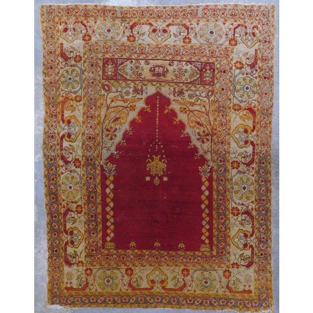 Antique Turkish Prayer Rug For Sale - Image 13 of 13