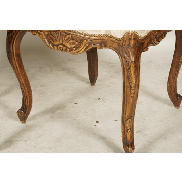 Late 20th Century A Pair of Louis XV-Style Fauteuils For Sale - Image 5 of 7