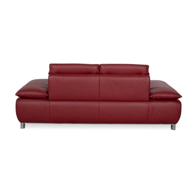 Volare Leather Two-Seater Red Manual Function Sofa from Koinor For Sale - Image 15 of 17