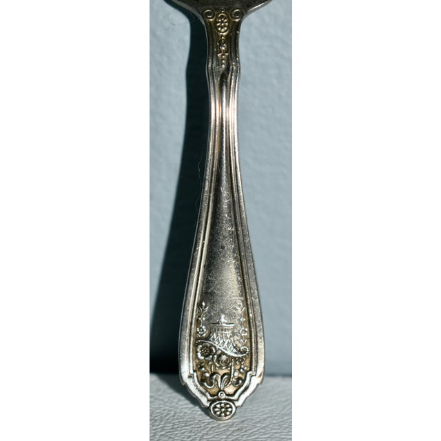 Vintage Basket of Flowers by D&h Sterling Silver Fork For Sale In Philadelphia - Image 6 of 13