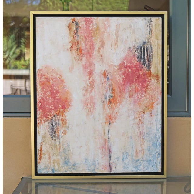 2020s "Soiree" Abstract Oil and Cold Wax Painting by Laurie MacMillan, Framed For Sale - Image 5 of 5
