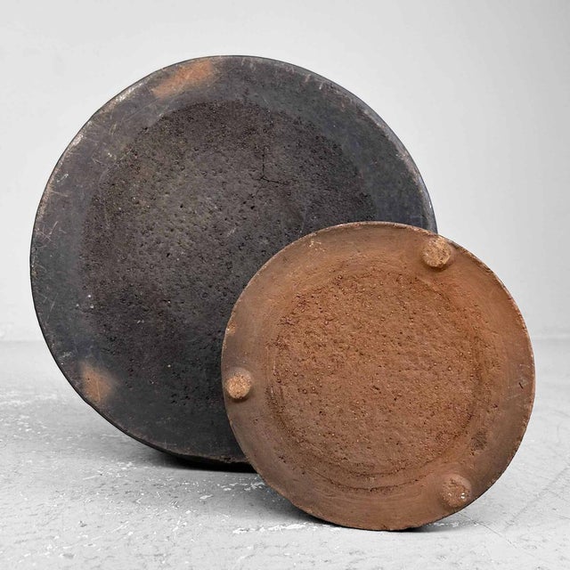 Ceramic Minimalist Earthenware Fire Pot, Japan, 1890s For Sale - Image 7 of 17