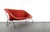 1960s Vintage Italian Modern Sling Sofa with Iron Frame and Original Red Upholstery For Sale - Image 5 of 10