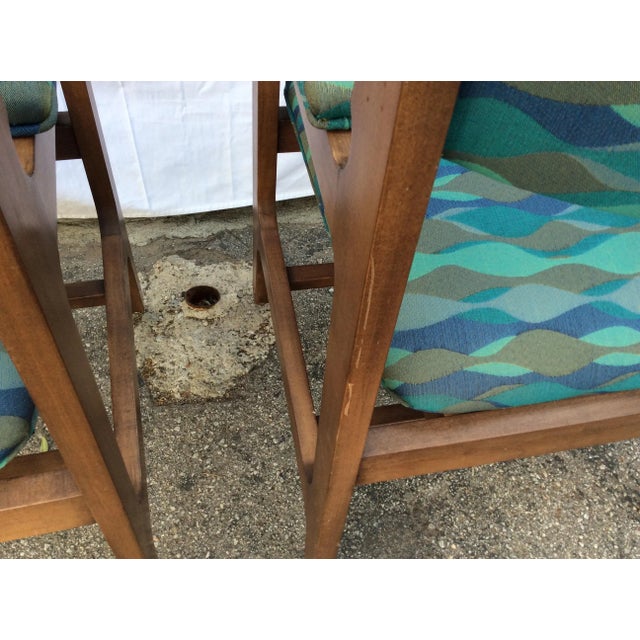 Wood 1960s Mid-Century Chairs - a Pair For Sale - Image 7 of 8