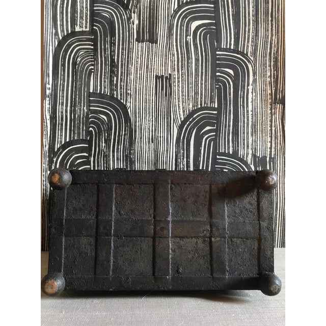 Early 17th Century Medieval Handcrafted Black Iron Coffer or Box, 1610 For Sale - Image 11 of 17