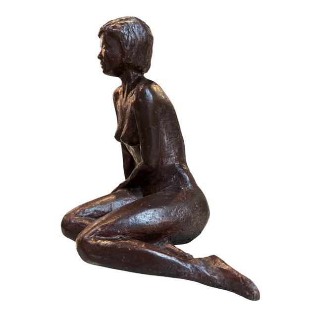 Early 20th Century French Hand Cast Bronze Nude For Sale - Image 4 of 5