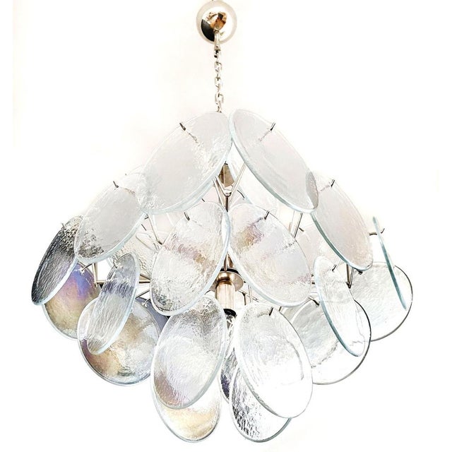 Vintage Italian Murano Chandelier in the style Vistosi, 1970s For Sale - Image 15 of 18