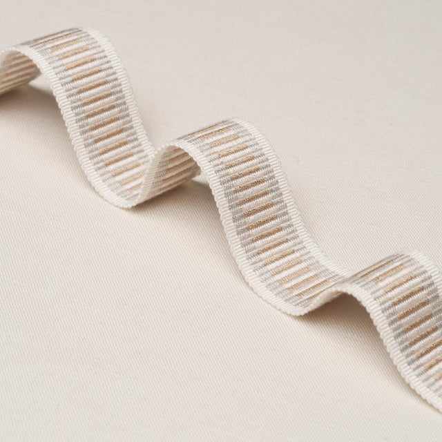 Traditional Sample - Schumacher Litchfield Braid Trim In Dove For Sale - Image 3 of 4