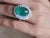 this is an amazing ring with diamond : 2.30 carats emerald : 19.02 carats gold : 5.966 gms