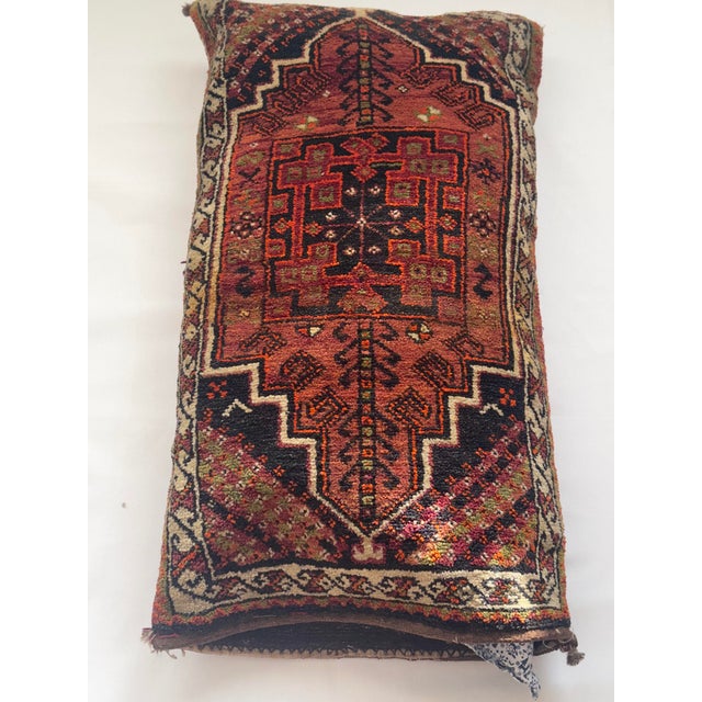 Set of 2 Early 20th Century Turkish Harput Rug Cushion Pillow Covers For Sale - Image 6 of 17