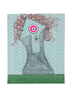 Enrico Baj, "Chez Picasso 6", Colorful Cubist Print