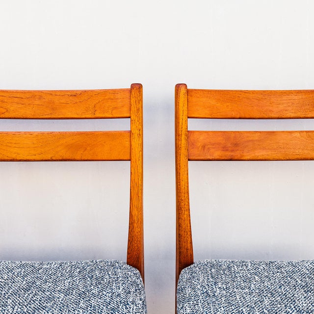 Mid-Century Modern Restored 1970s Solid Teak Scandinavian Dining Chairs by Svegards For Sale - Image 3 of 12