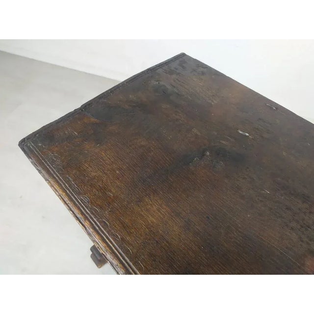 Gothic Style Oak Chest For Sale - Image 14 of 18