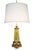 1930s Mutual Sunset Lamp Co. French Empire Deco Neoclassical Green Onyx Marble Brass Table Lamp For Sale