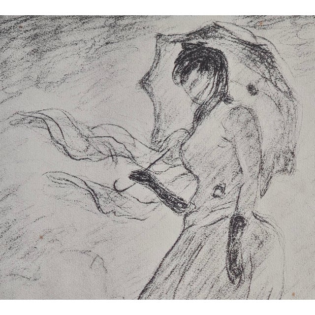 After Claude Monet, Lady with Parasol, 1918, Lithograph For Sale - Image 4 of 12