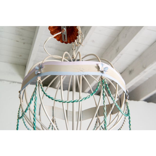 Yellow 1940s Hot Air Balloon Chandelier For Sale - Image 8 of 12