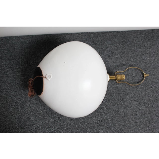 Pair of Oversized White Ceramic Table Lamps by Lee Rosen for Design Technics For Sale - Image 9 of 13