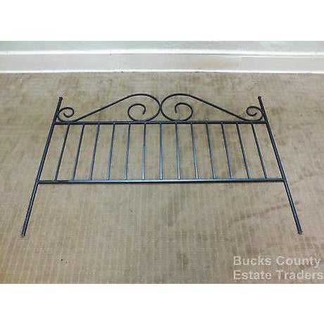 Heavy Wrought Iron Black King Size Bed Headboard Chairish