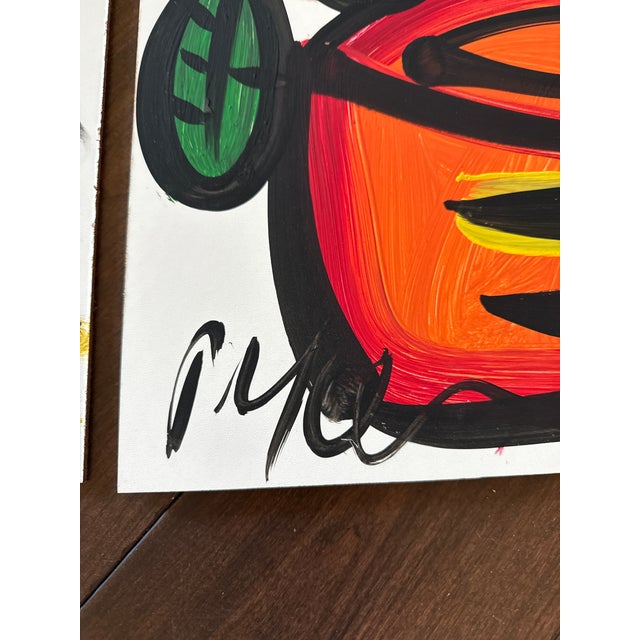 Peter Keil 20th Century Flowers Abstract Paintings a Pair For Sale In Atlanta - Image 6 of 7