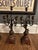 19th Century 19th Century French Patinated Bronze Spelter and Rouge Griotte Marble Candelabras Garnitures Pair For Sale - Image 5 of 12