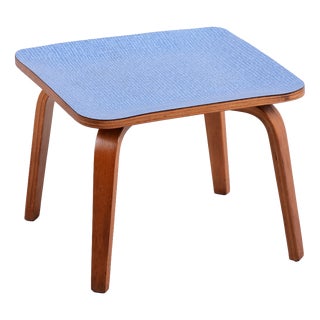 Mid-Century Modern Side Table in Beech and Plywood, Czech, 1950s For Sale