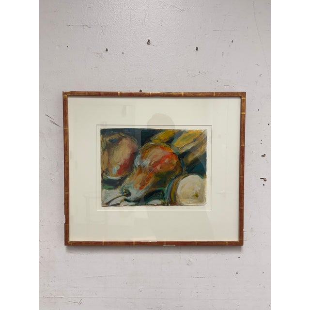 Vintage Fruit Still Life Oil Painting, Signed For Sale - Image 10 of 12