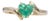Colombian Emerald Estate Ring in Solid 10k Gold - Heart Shaped, 6x5.5mm, Size 6.75 For Sale