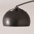 Nova 1960s Morelli Half Dome Wall Mounted Lamp by Nova of California - Modern Wall Arc Lamp, Black Nickel Finish, Light Fixure, Dimmable For Sale - Image 4 of 7