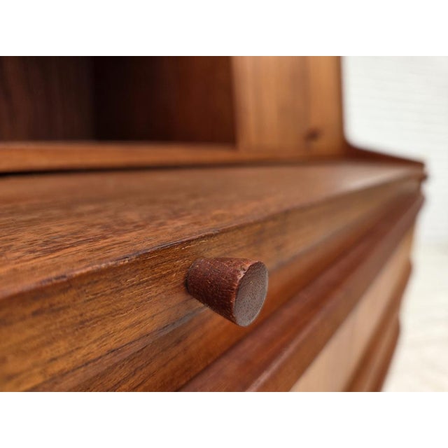Wood Danish Teak Chest of Drawers with Folding Mirror, 1970s For Sale - Image 7 of 16