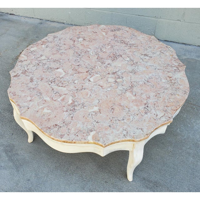 Vintage Italian Pink Marble Coffee Table Chairish