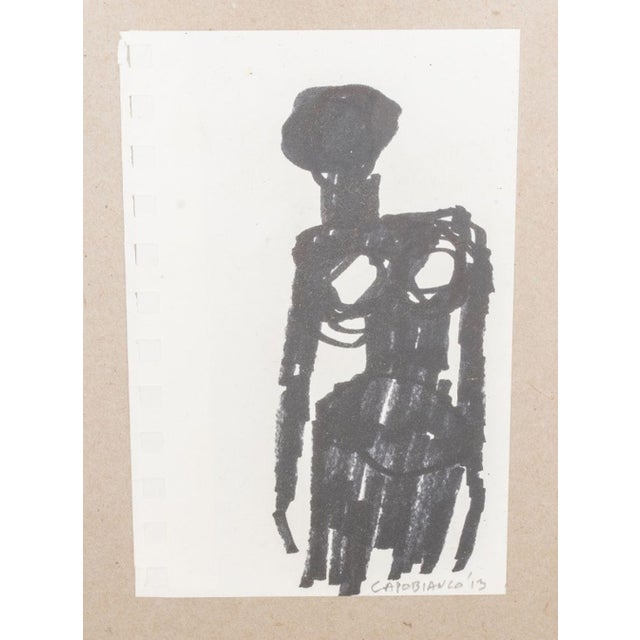 Domenick Capobianco Abstract Ink on Paper, 3 For Sale - Image 4 of 6