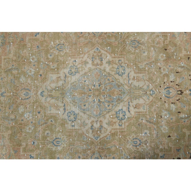 1970s Vintage Persian Handknotted Wool Orange Oversize Area Rug For Sale In San Francisco - Image 6 of 11